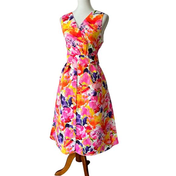 New York & Company Floral Multicolor Dress - Picture 4 of 16